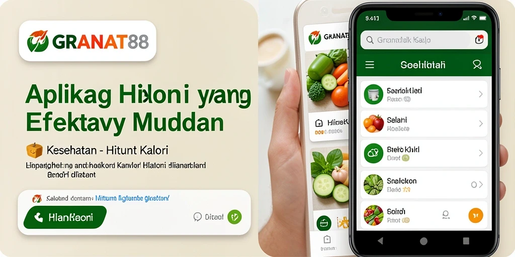Antarmuka utama GRANAT88 menampilkan fungsi Hitung Kalori dengan jelas.