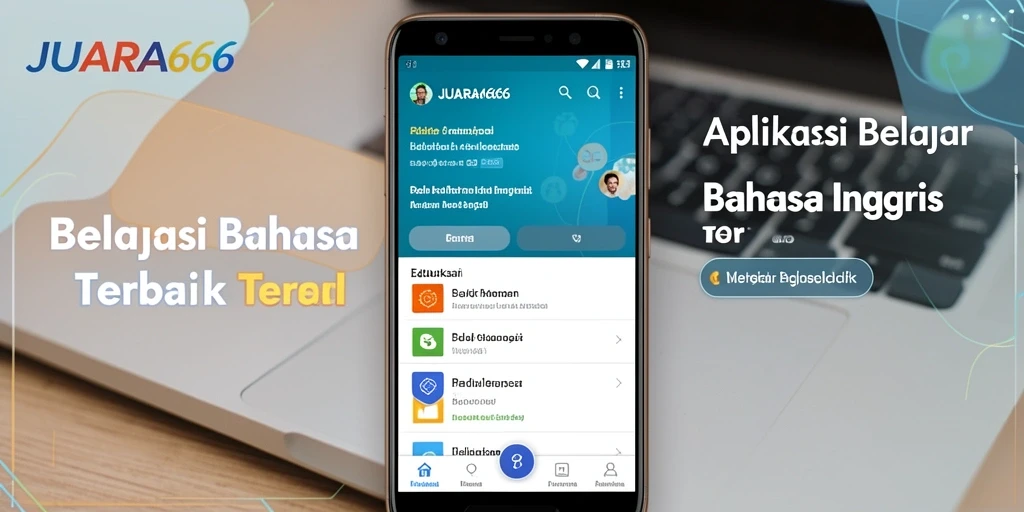 Antarmuka JUARA666 yang menarik untuk belajar Bahasa Inggris.