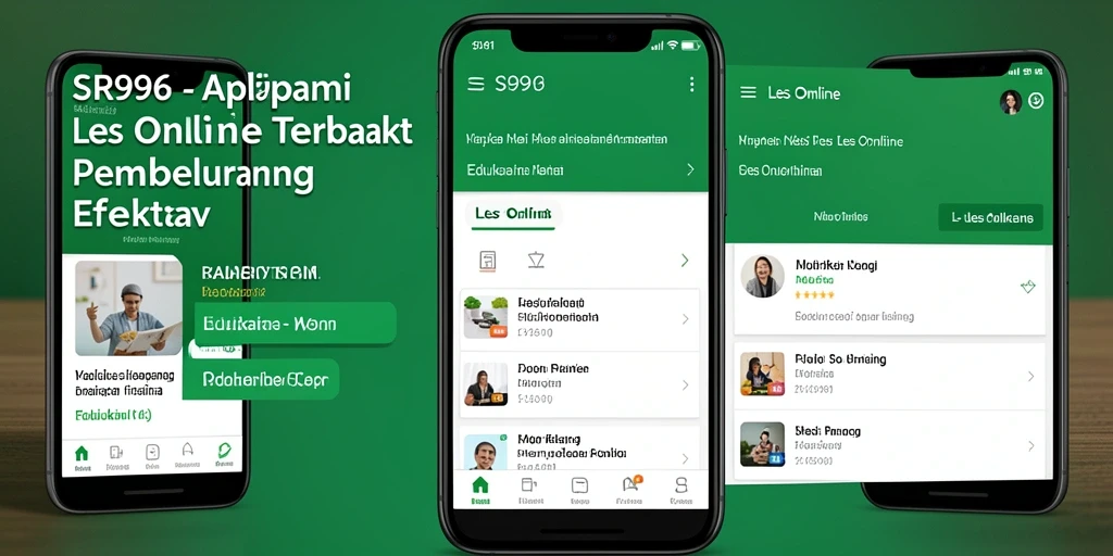Tampilan antarmuka SR996 yang menarik dan fungsional untuk Les Online.