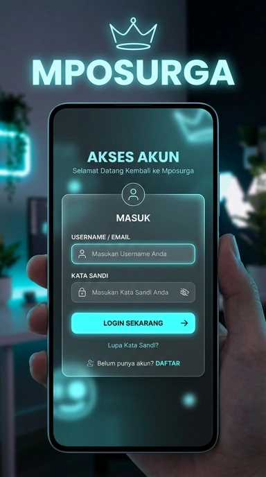 Tampilan halaman login mposurga